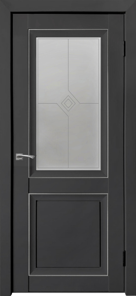 Деканто-2 ДО Barhat Black (2 филенки) СЕРЕБРО